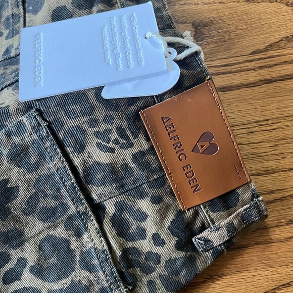 Elfric Eden Jeans - Leopard Print - Small - NWT - Picture 3 of 4